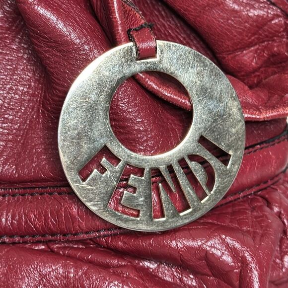 💯Authentic Fendi Hobo Leather Handbag🍀 - Picture 10 of 17